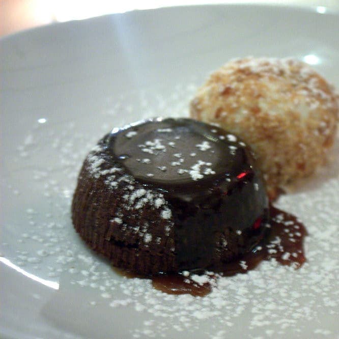Almond Truffle Cake — chocolate sponge cakes