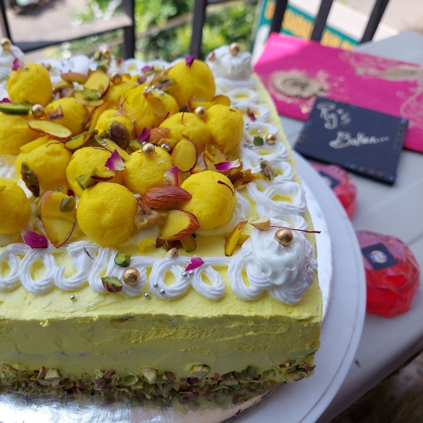Gulab Jamun Cake — vanilla sponge cakes from Butterleaf Bakehouse