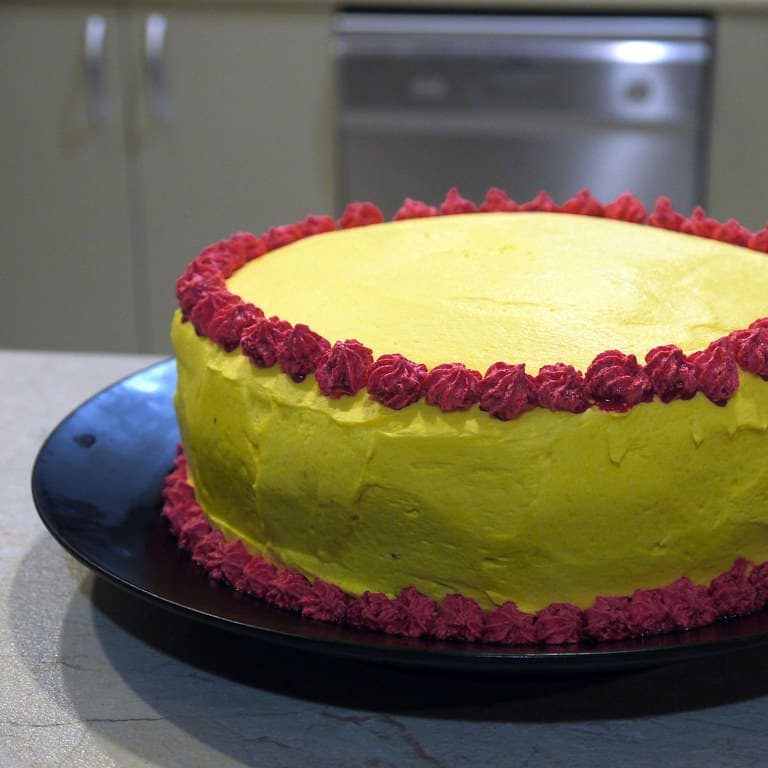 Strawberry Cake — vanilla sponge cakes from Butterleaf Bakehouse